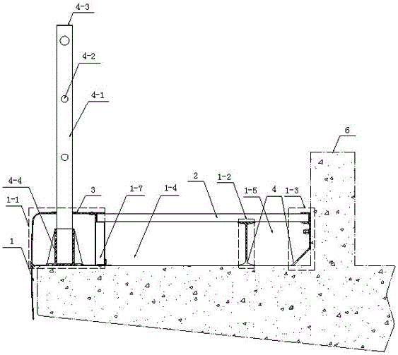 Railway line subsidiary facilities and mounting method thereof