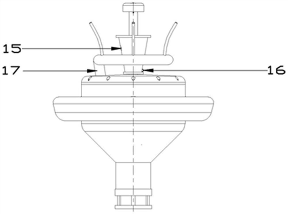 A floating spray ice breaker