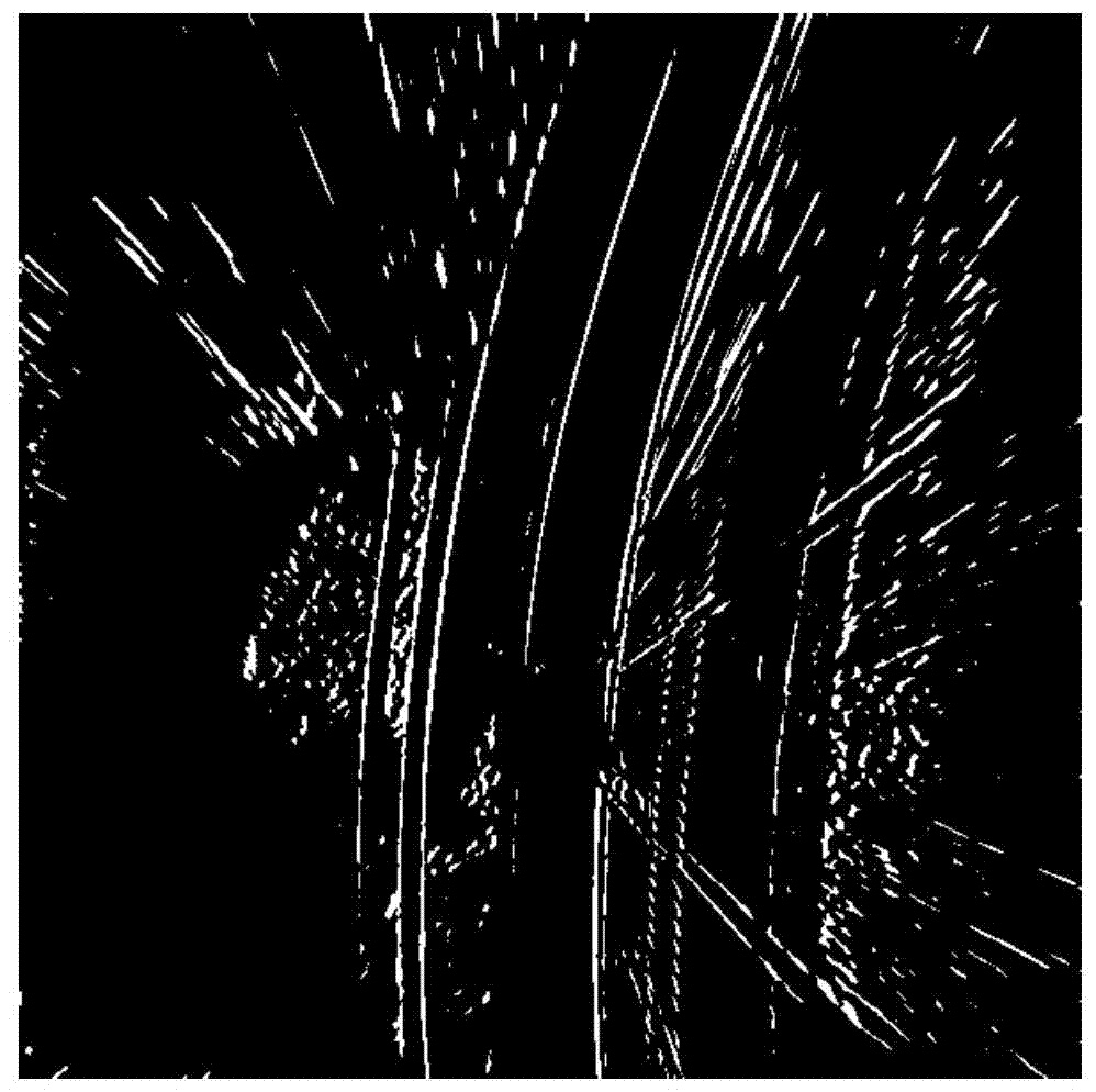 Traffic lane detection method based on equidistant curves