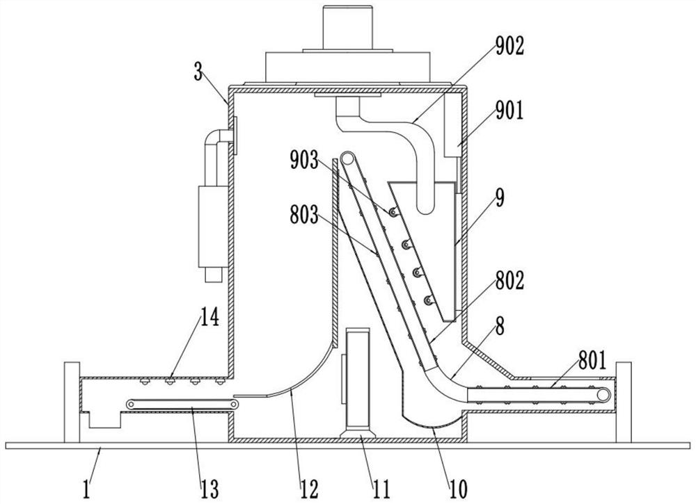 Automatic cleaning and disinfecting device for color ultrasound probe