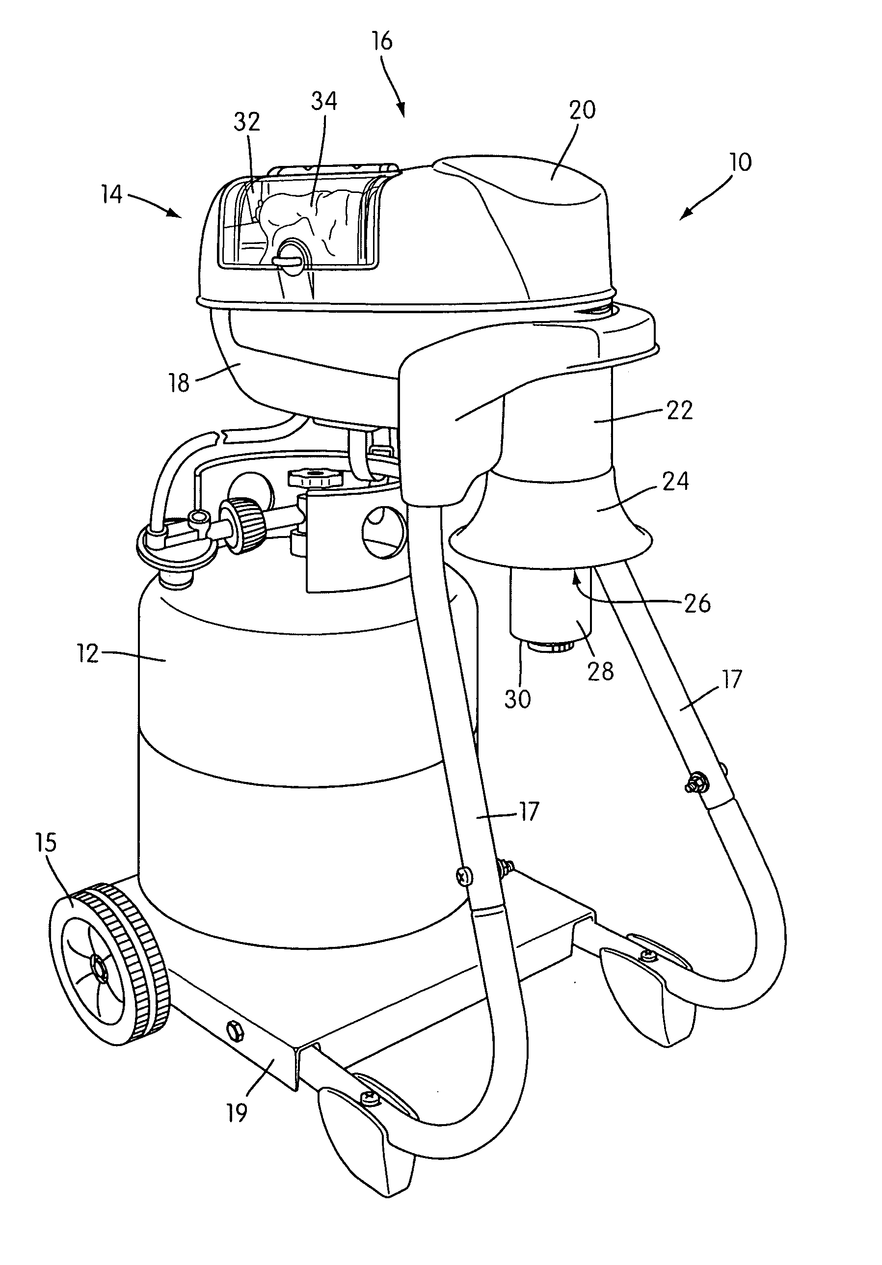 Trap with improved flow regulator