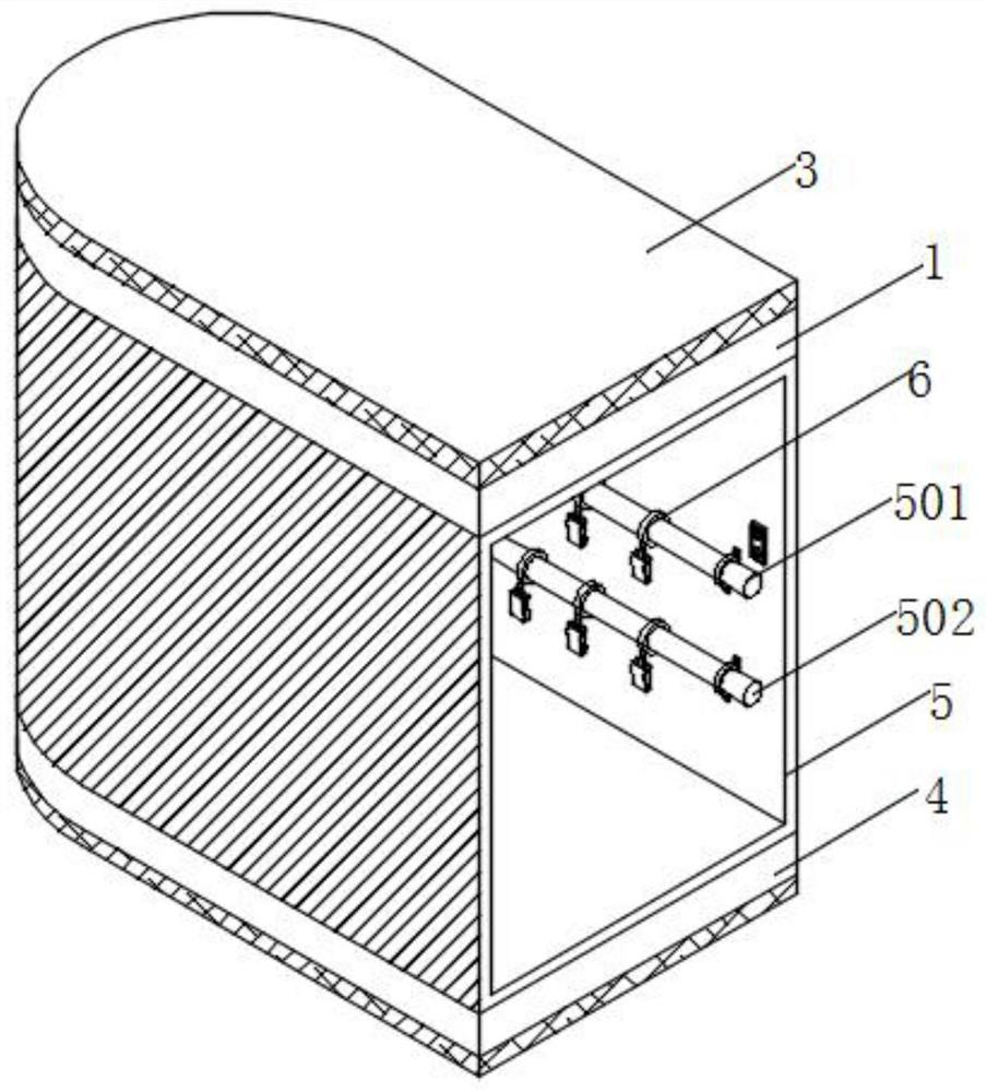 An elevator car for sightseeing with a safety protection structure