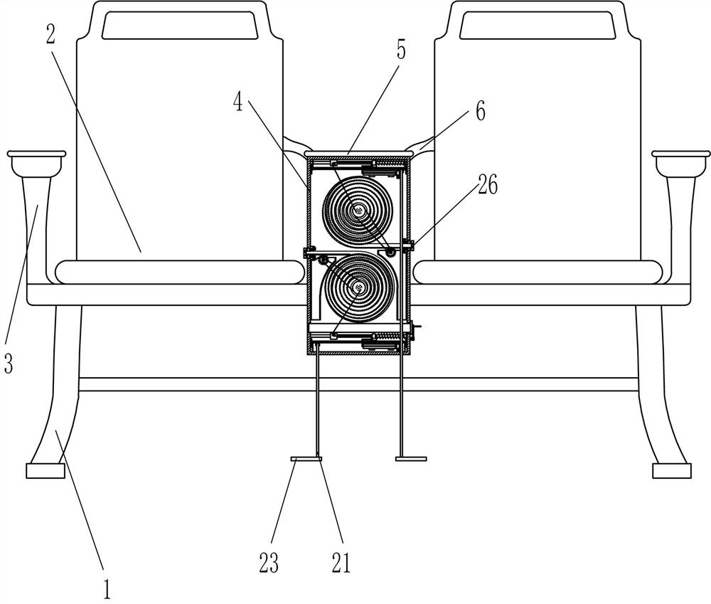 A medical injection chair with warm function