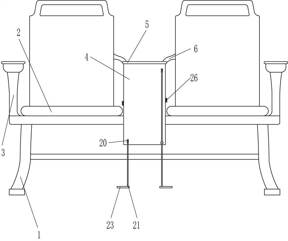 A medical injection chair with warm function