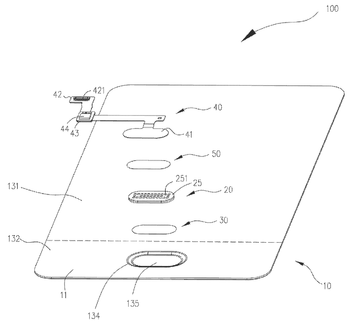 Fingerprint module, method for fabricating the same, and mobile terminal having the same