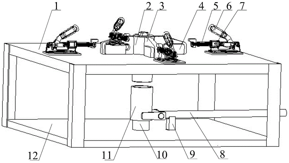 Installing and welding tool for installing and welding pressing mechanism