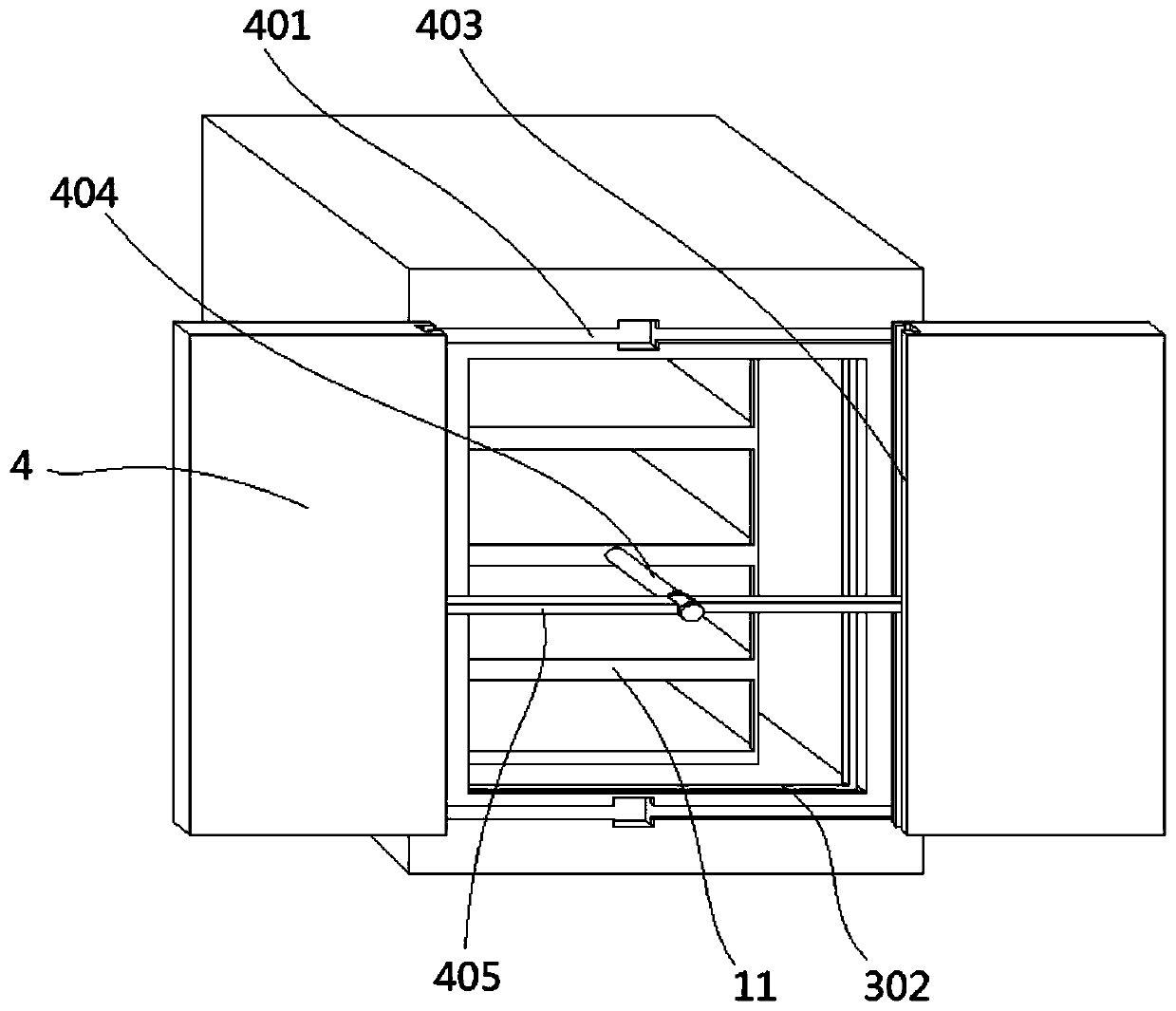 Electrical screen cabinet