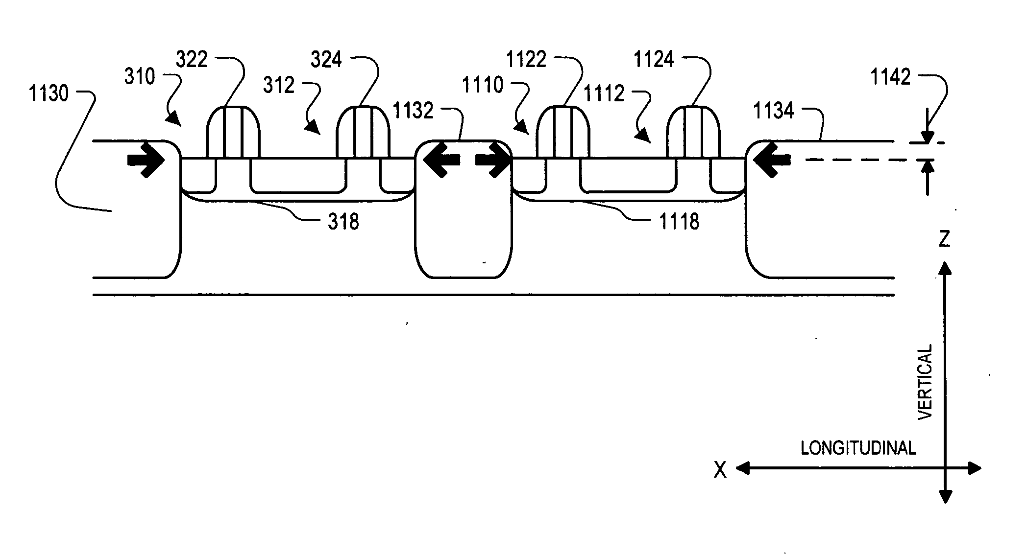 Managing integrated circuit stress using stress adjustment trenches