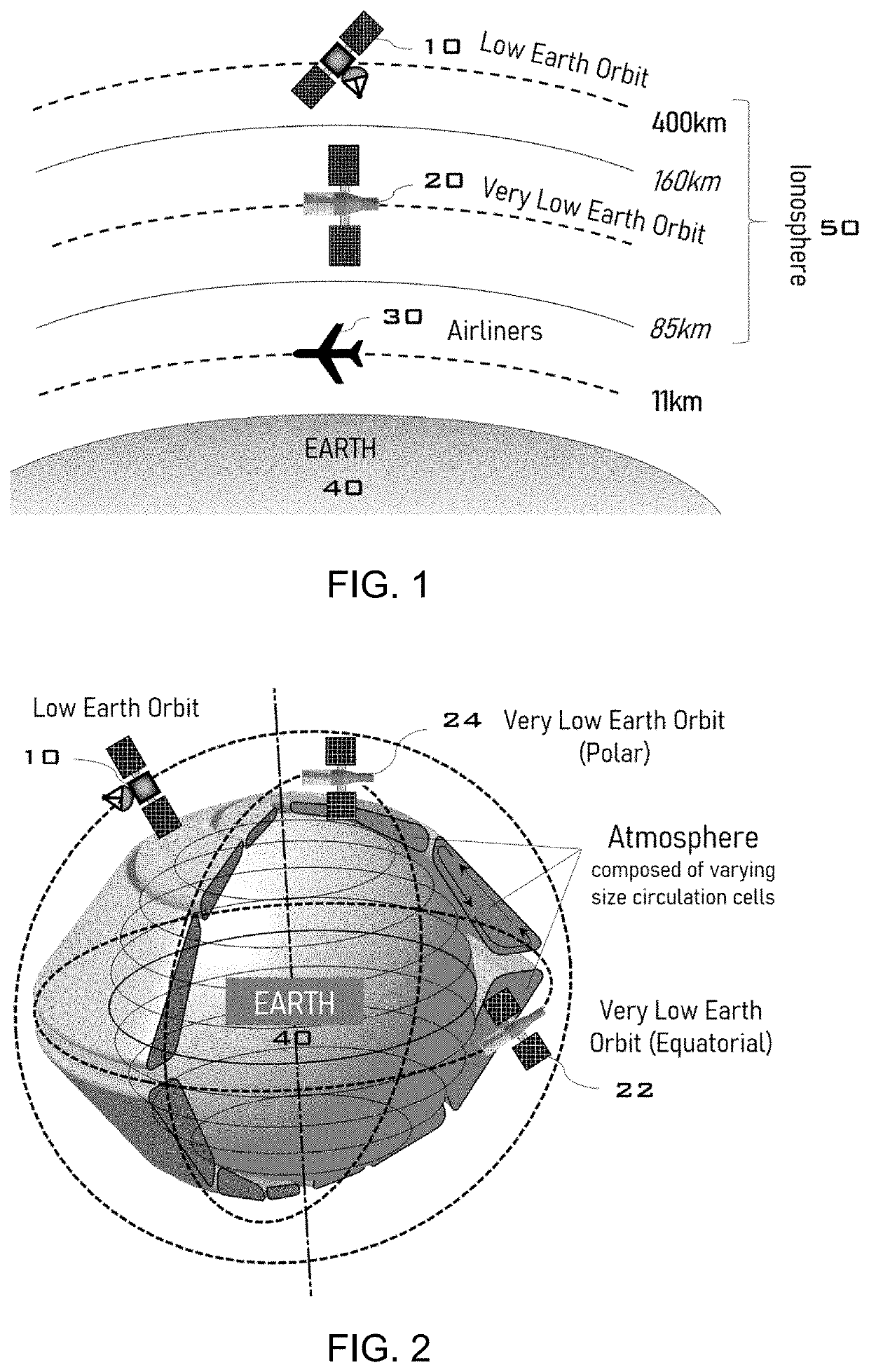 Intake system for an atmosphere breathing electric thruster for a spacecraft