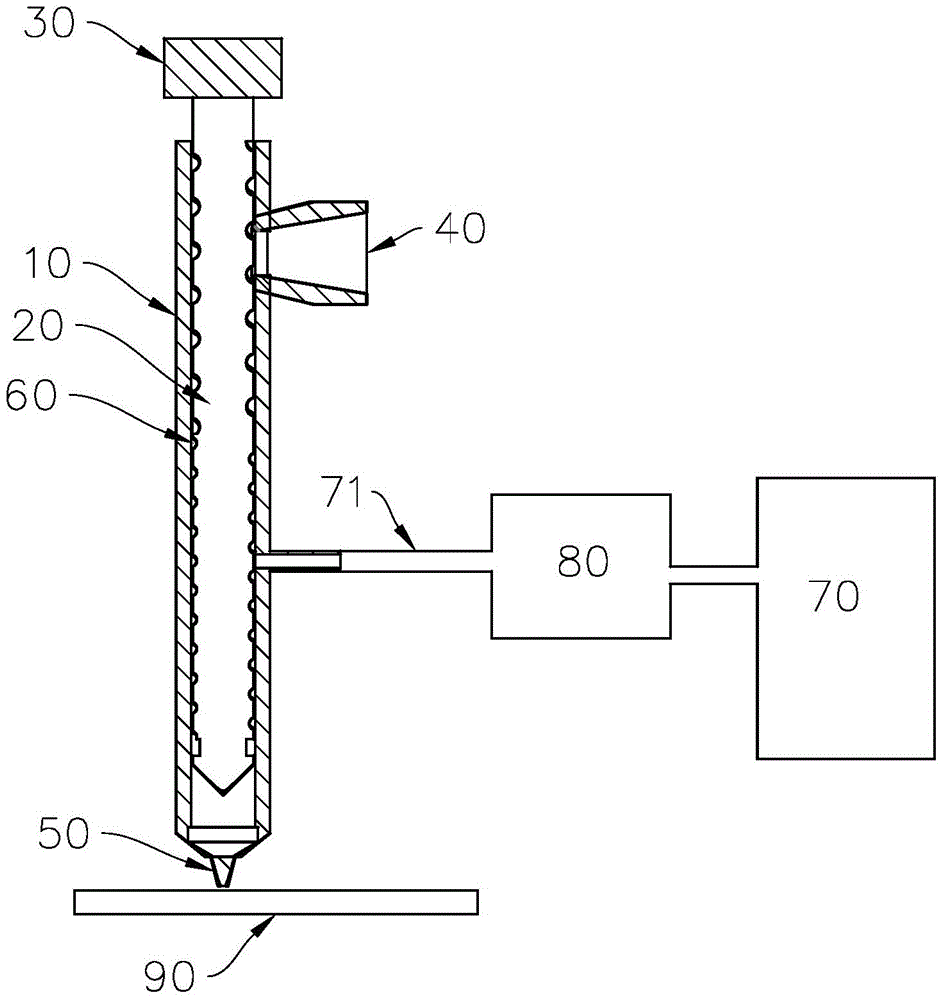 Three-dimensional printer and printing method and three-dimensional printing head