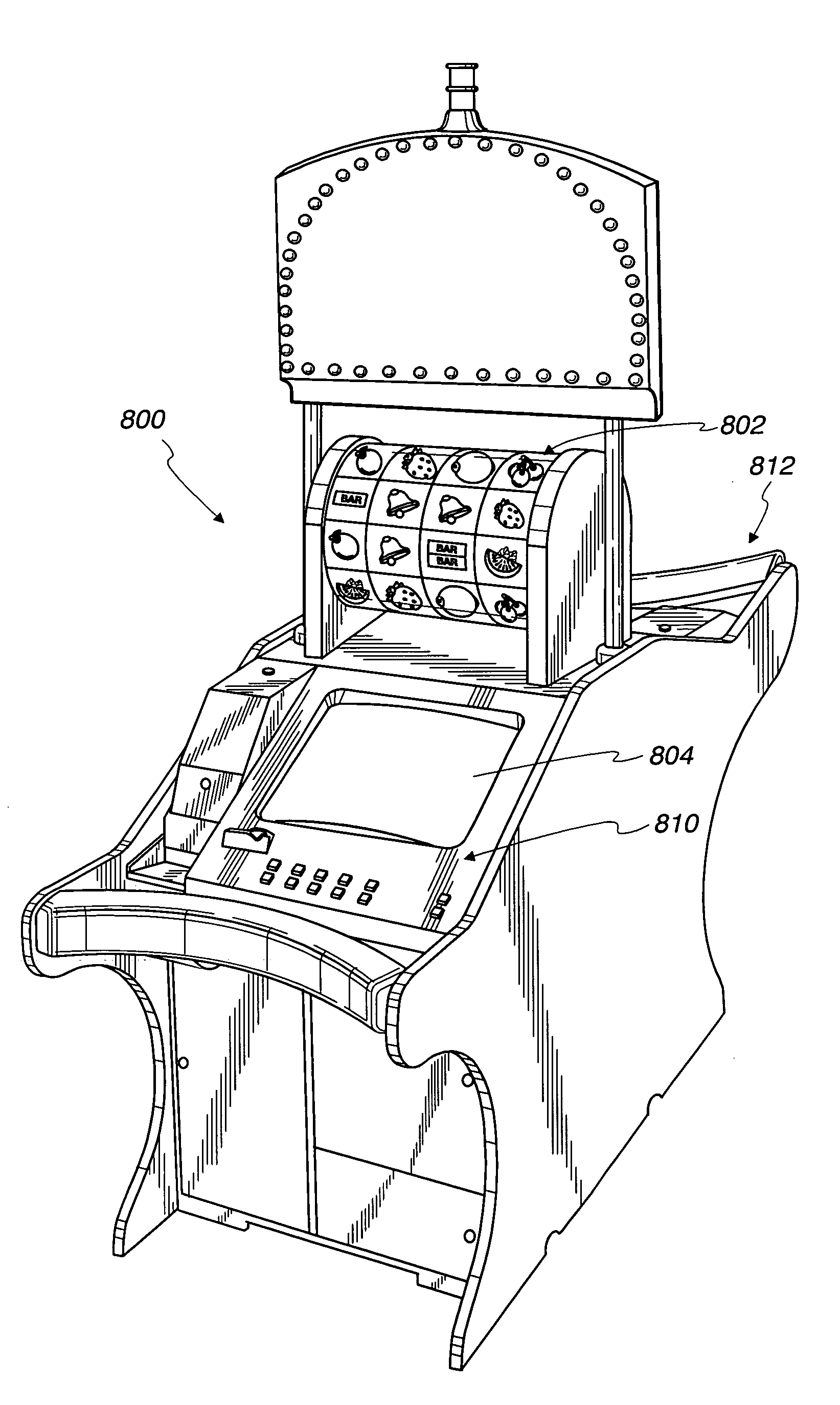 Gaming machine having a persistence-of-vision display