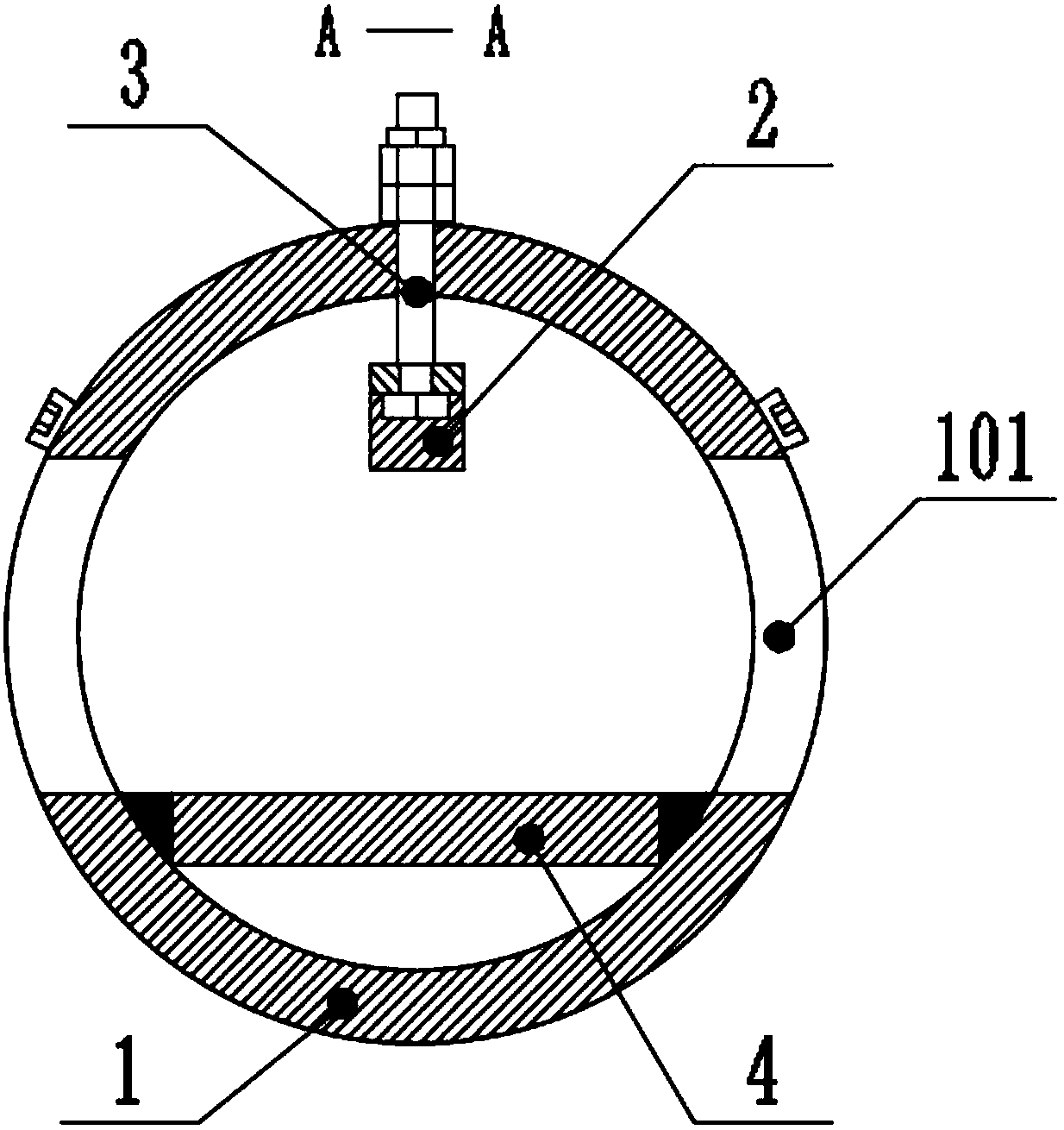 Special clamp integrating milling and drilling