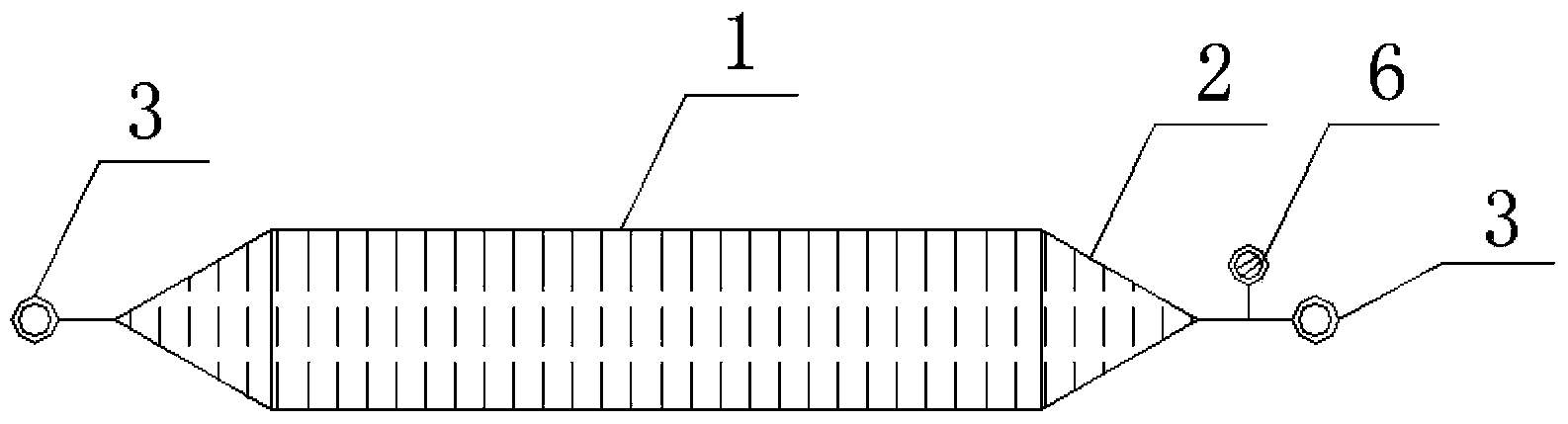 Marine installation method of deepwater jacket by using air sac