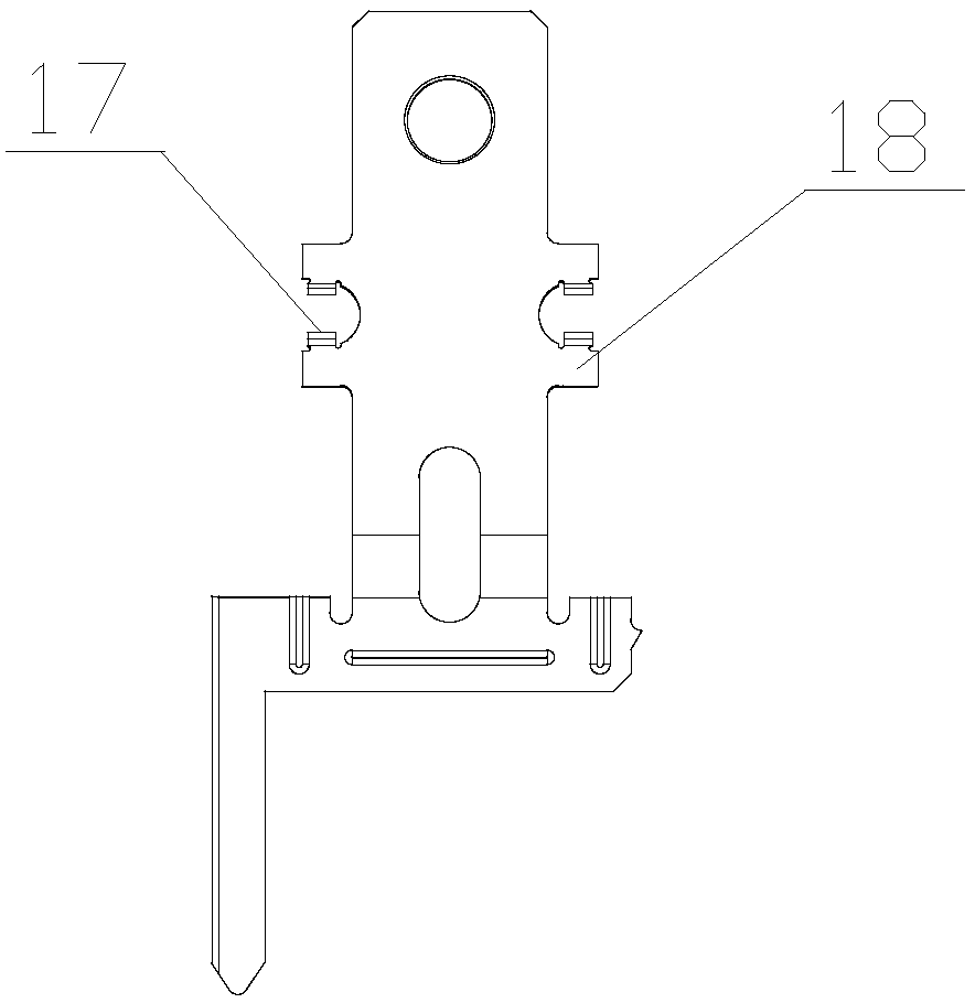 Relay reed flange structure