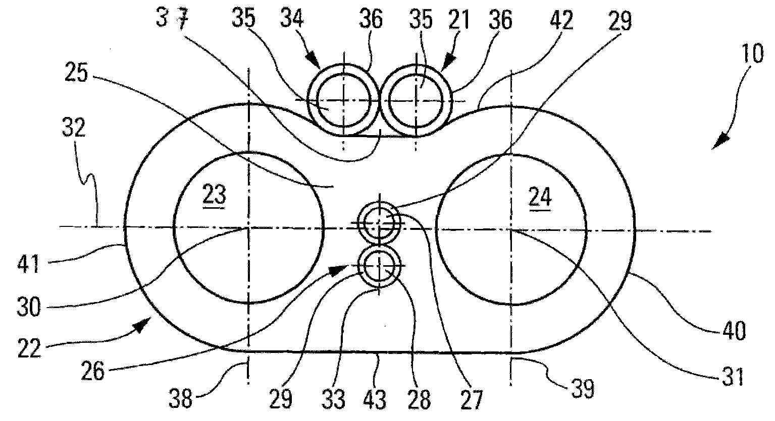 Electric and hydraulic connection device for a windscreen-washer supply and/or dispensing system