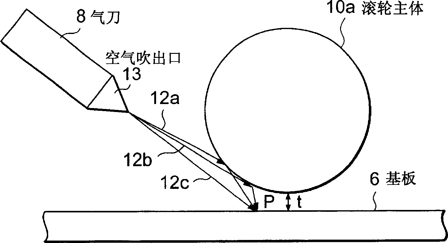 Chemical applying method and its applying device