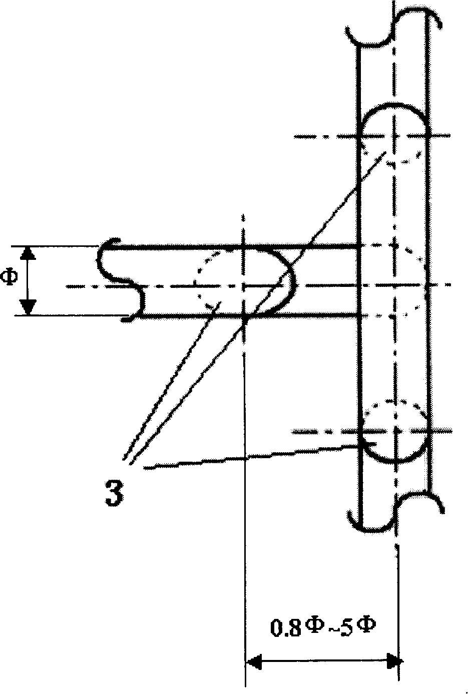 Cold flow passage multi-mould-hole mould flow passage balance structure