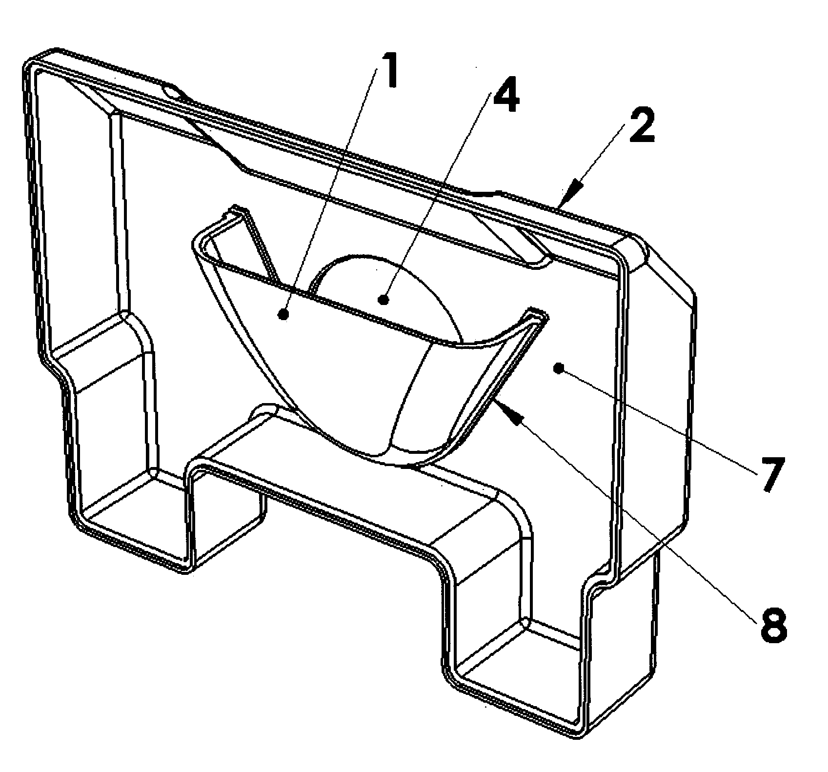 Water reservoir baffle