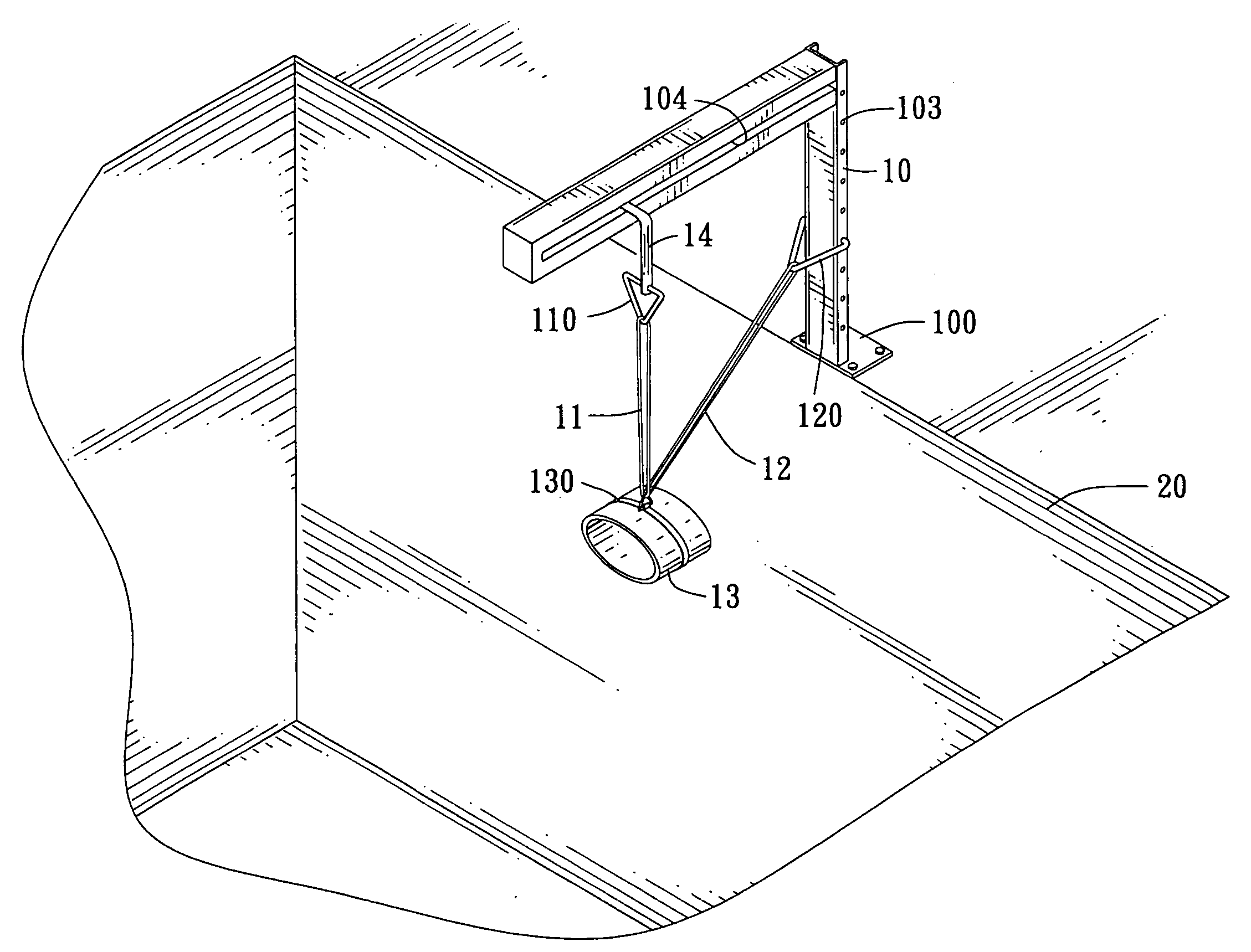 Device for teaching swimming