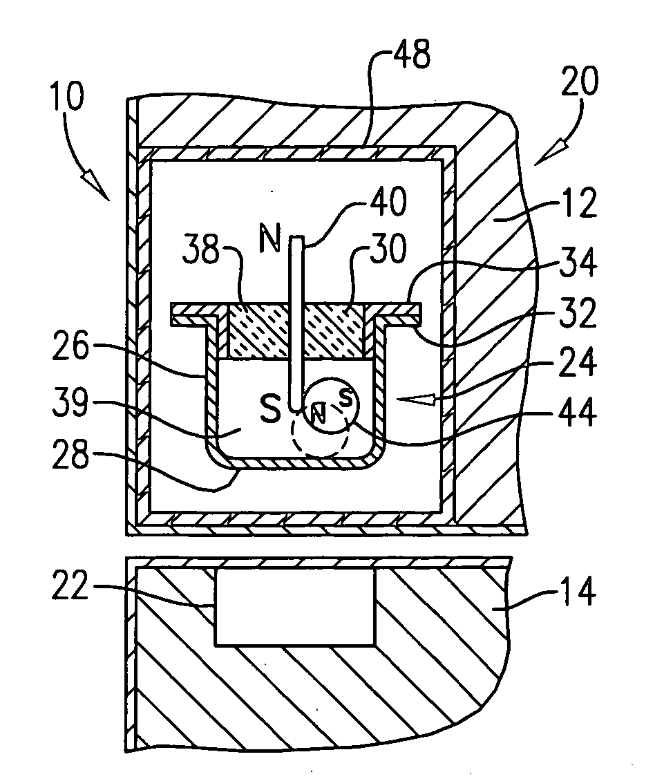 Magnetic switch assembly