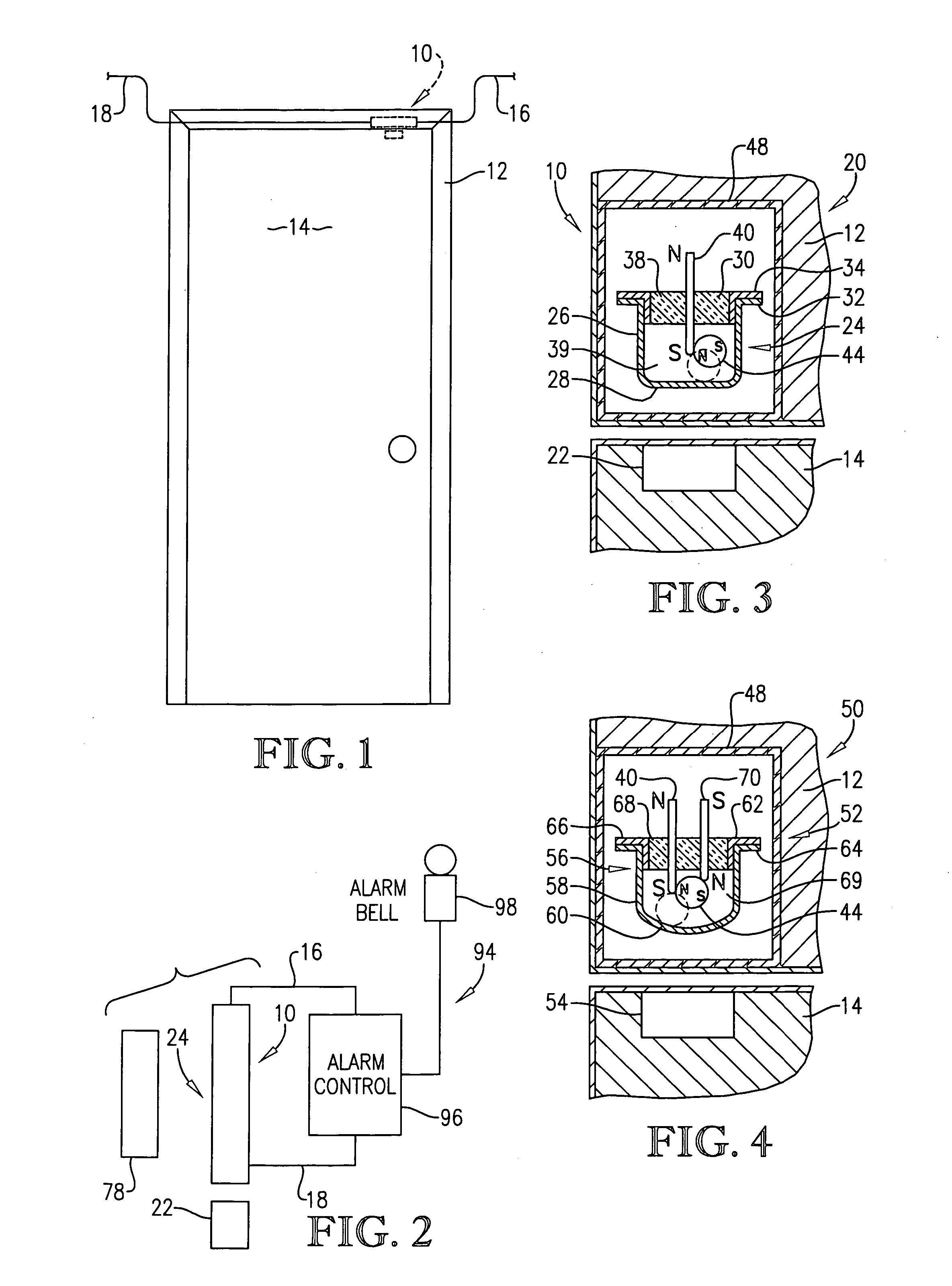 Magnetic switch assembly