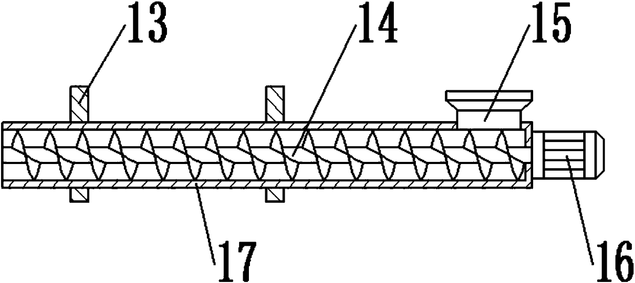 Feed crushing and drying device for animal husbandry breeding