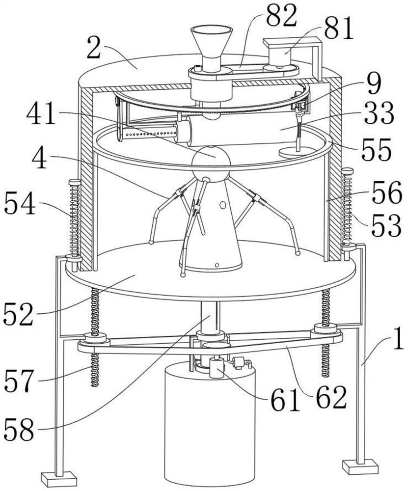 Automatic stirring device for graphene production