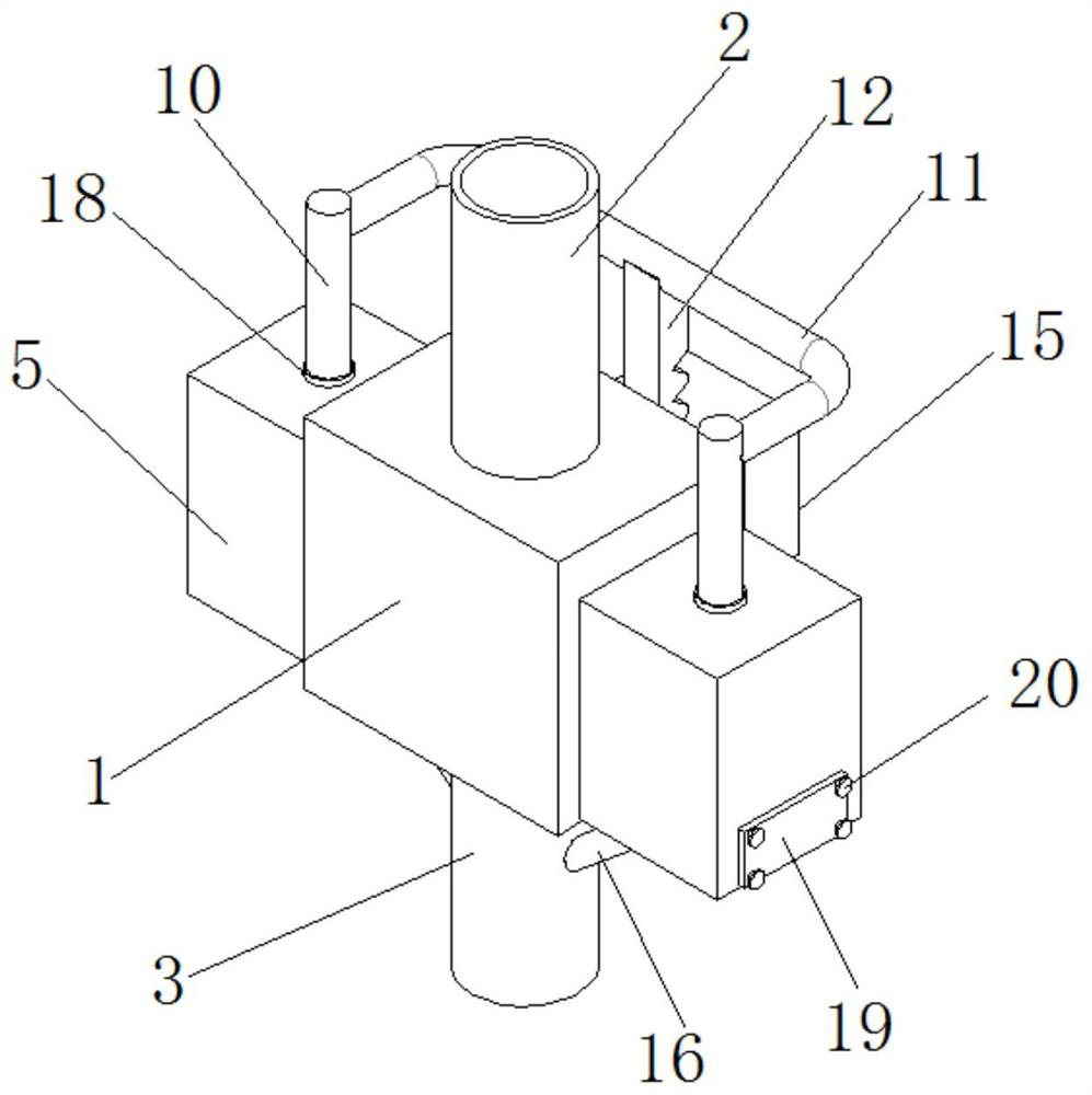 Anti-blocking drainage pipeline for municipal bridge and working method of anti-blocking drainage pipeline