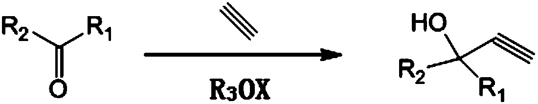 Method for efficiently preparing alkynol