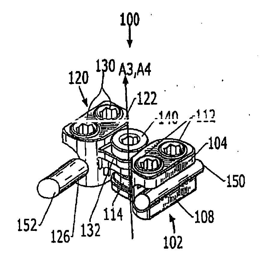 Adjustable tandem connectors for corrective devices for the spinal column and other bones and joints