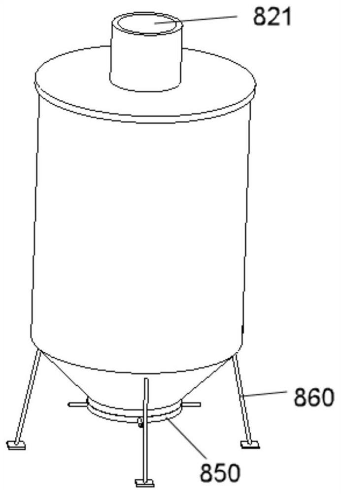 A dust removal device and high-temperature waste gas treatment equipment