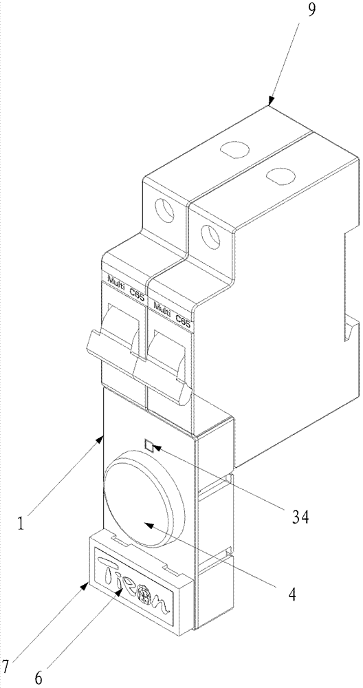 Micro cut-off switch indicating lamp