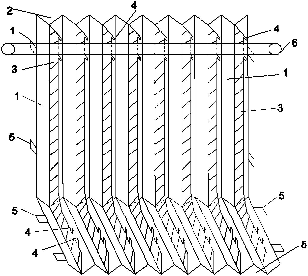 Transverse column architecture protective cover for numerical control machine tool