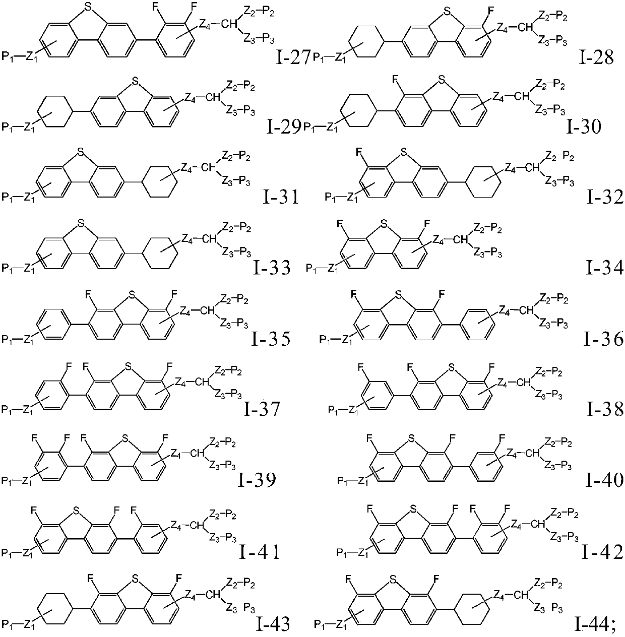 Dibenzothiophene polymerizable compound and application thereof