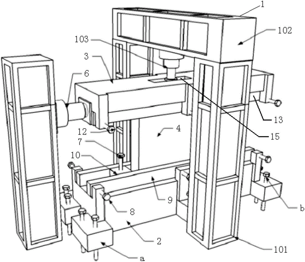 Low-frequency cyclic loading test device