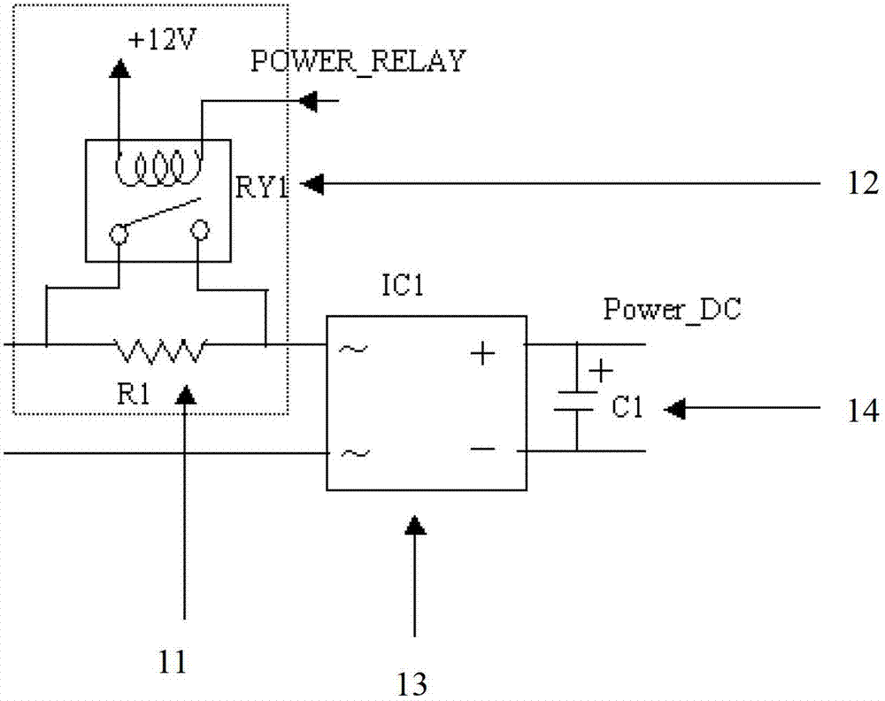 Novel frequency conversion power source protecting device