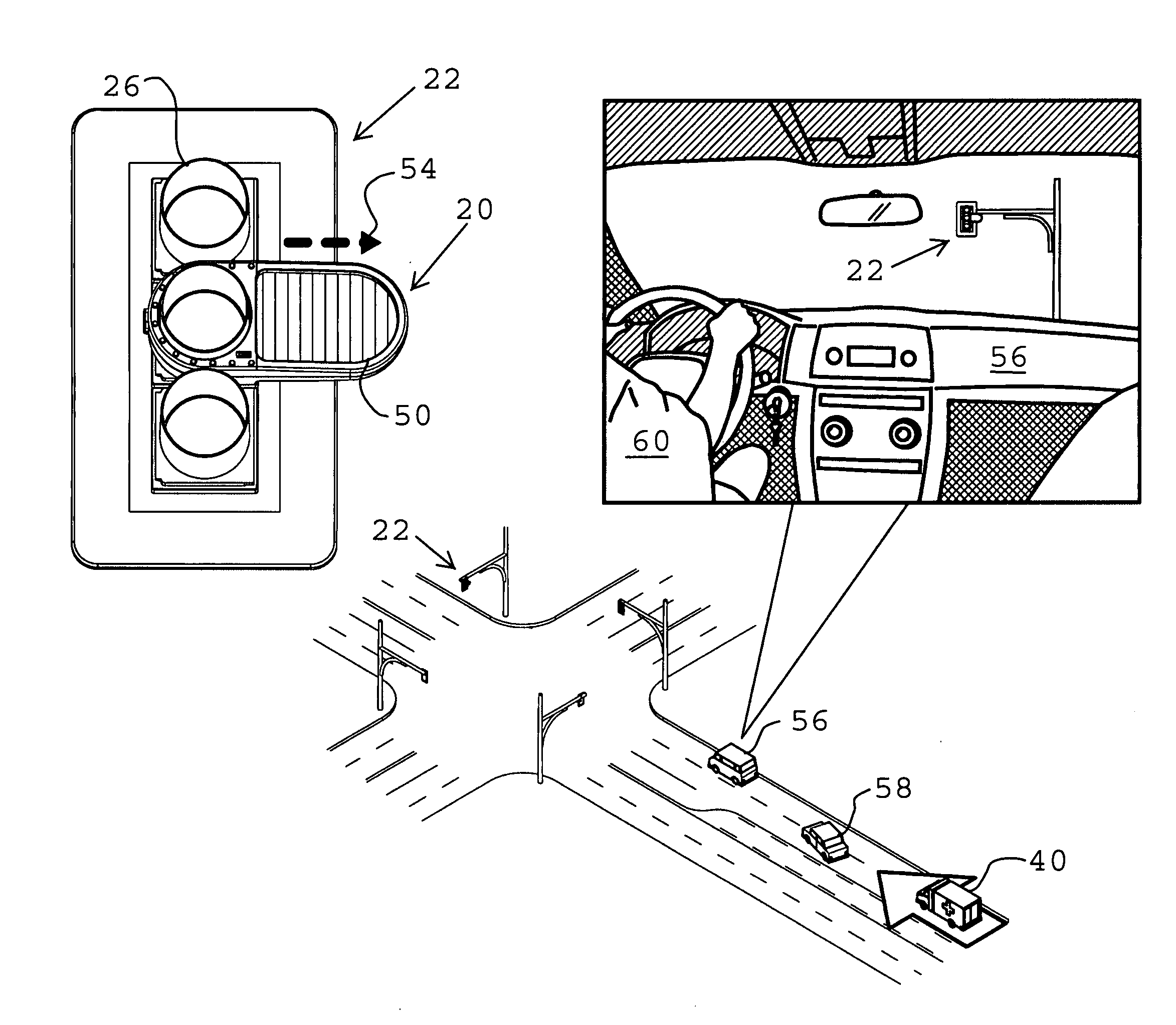 Emergency traffic signal system and apparatus