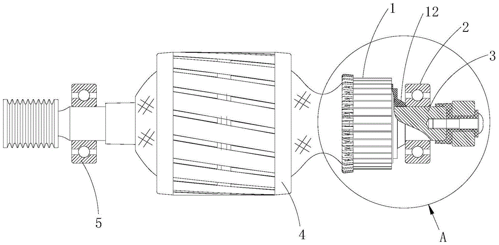 Commutator and motor