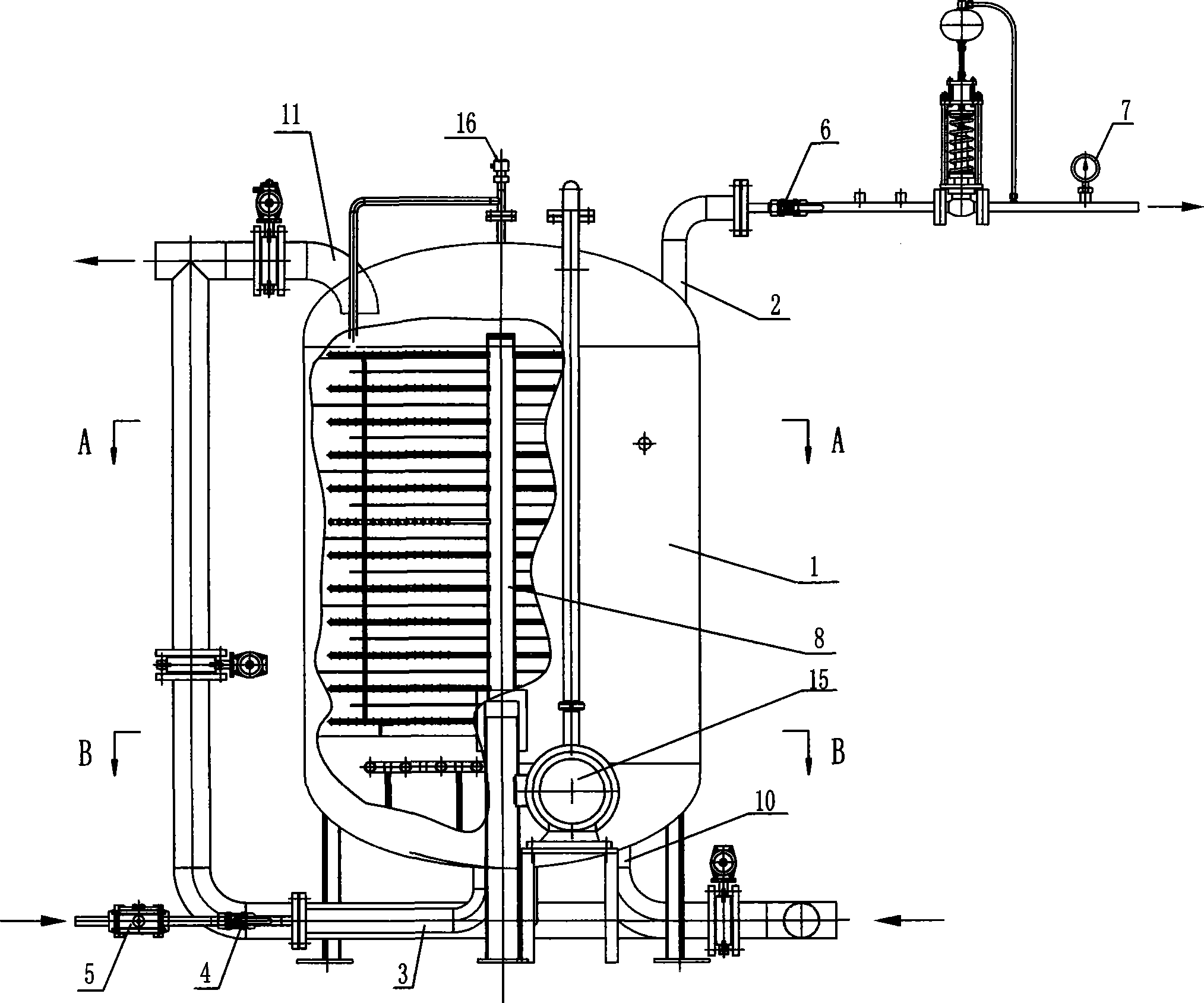 Water-bath type carbon dioxide carburettors