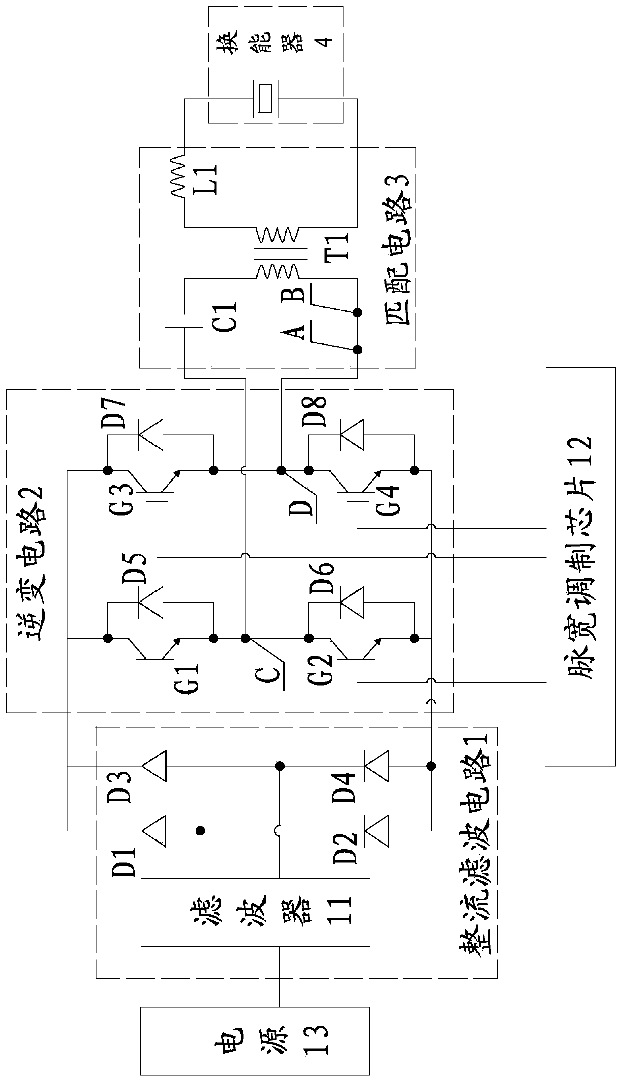 A Searching Method for Working Frequency Point of Ultrasonic Generator