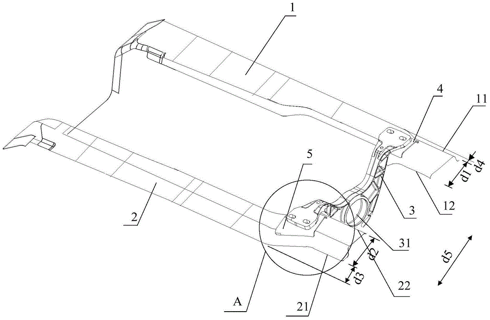 Transmission shaft installation structure and vehicle having transmission shaft installation structure