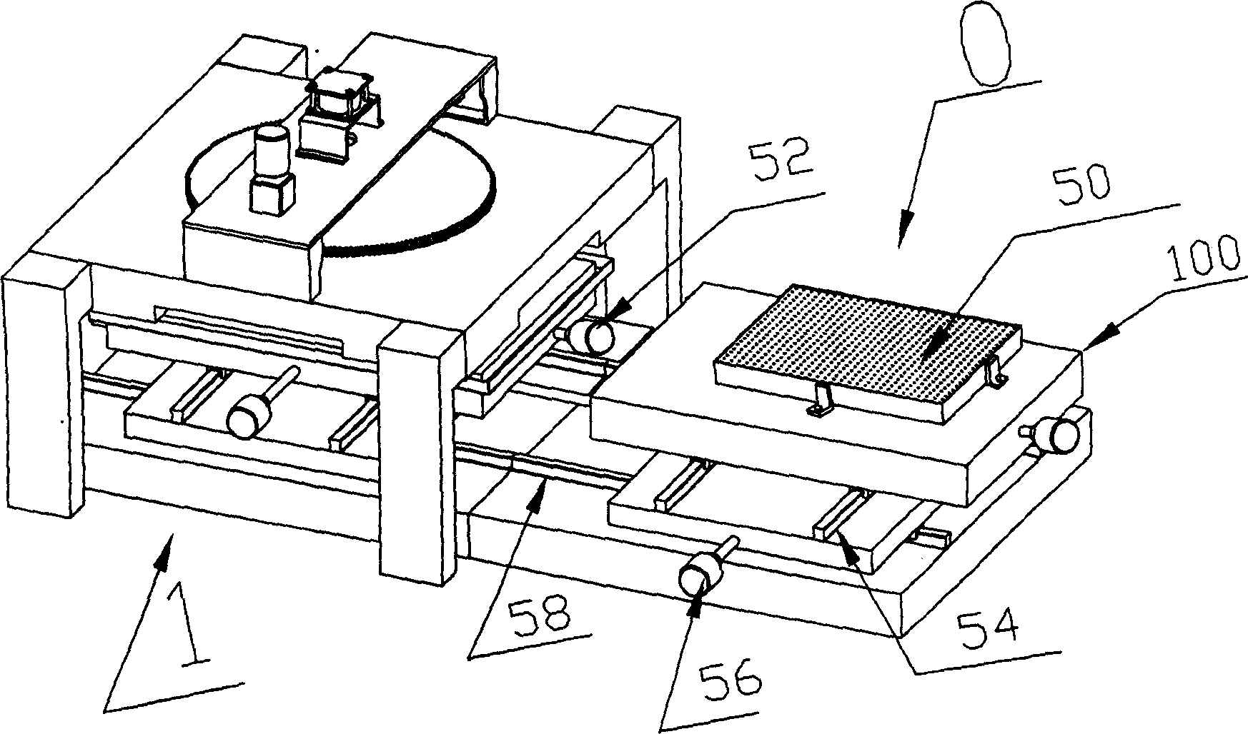 Loading and unloading device and method for ultrathin plate glass grinding step