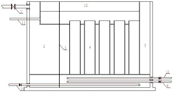 Side flow aeration biofilter-side flow artificial wetland combined reclaimed water treatment system