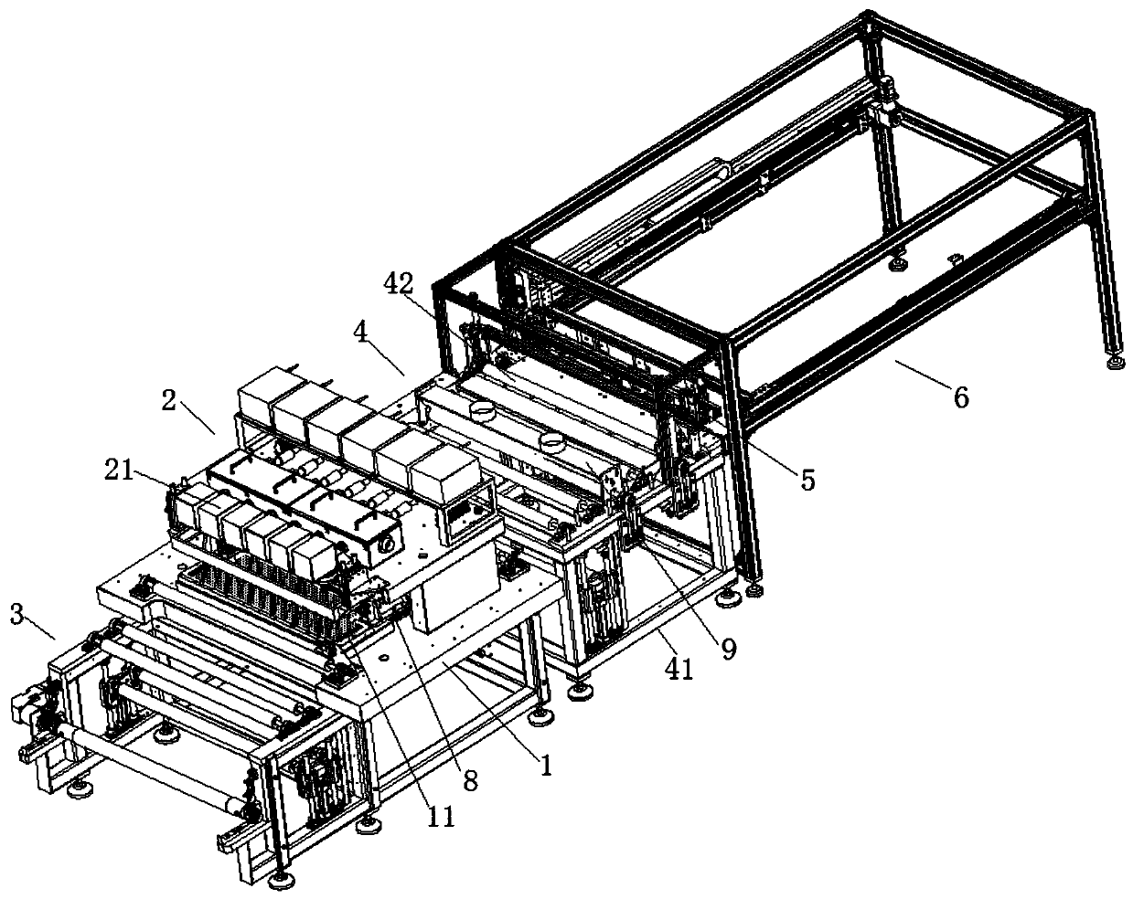 Thin film laser engraving processing equipment