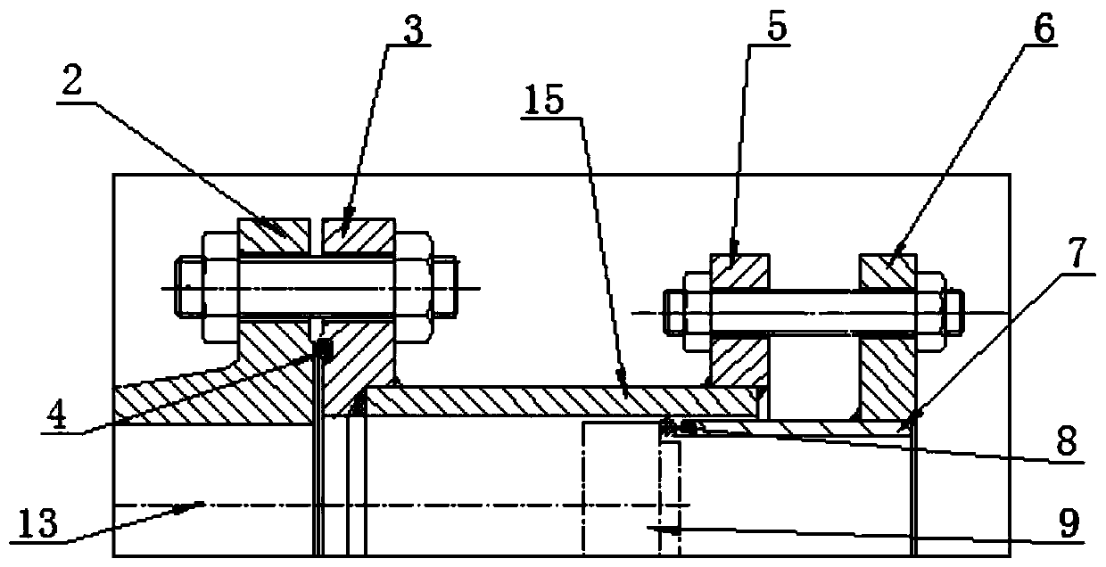 Floating head type heat exchanger pipe bundle shell side pressure test tool