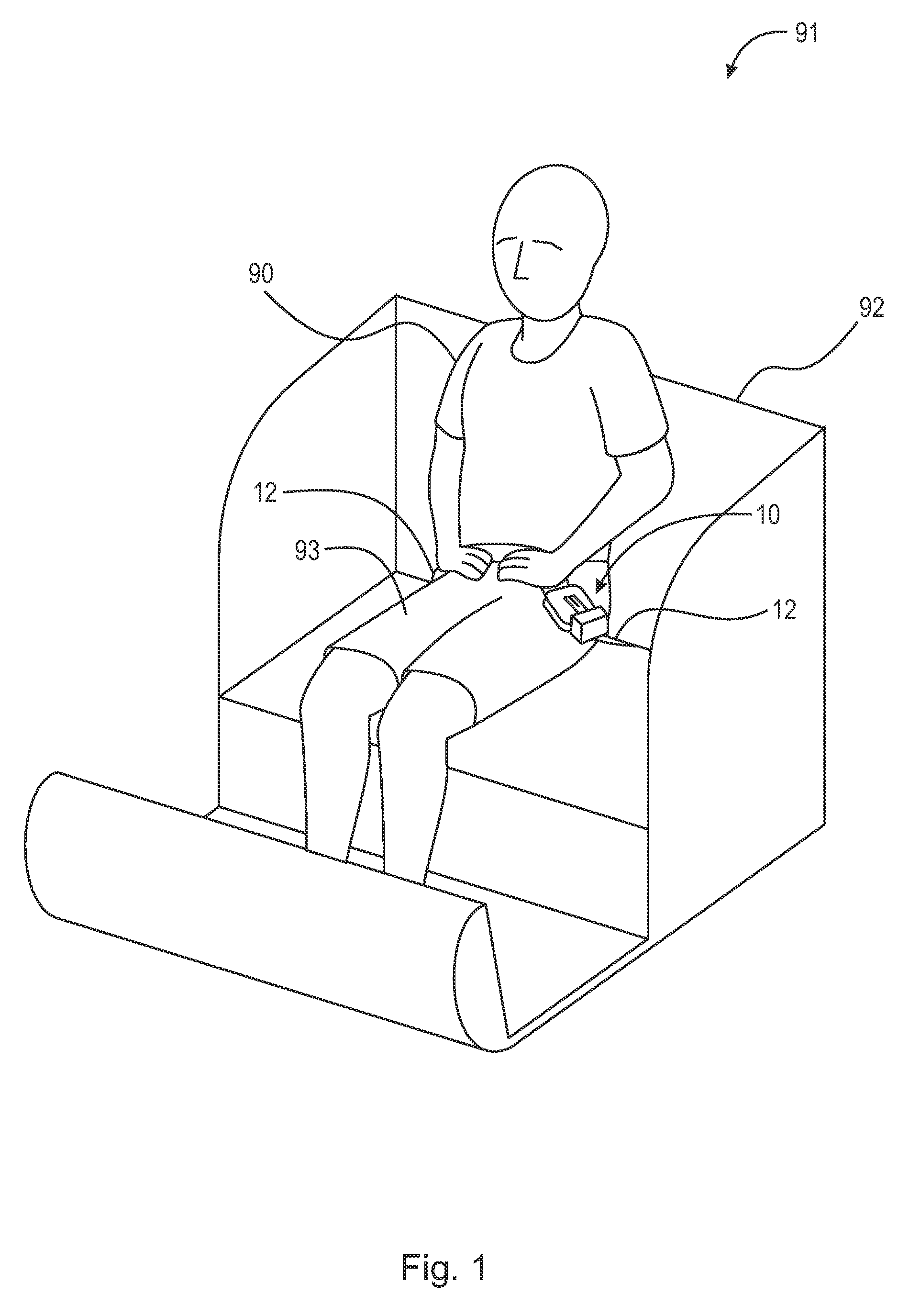 Passenger restraint for amusement park ride