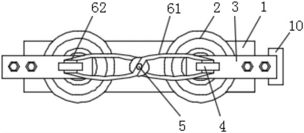 Double-knife high-voltage isolating switch