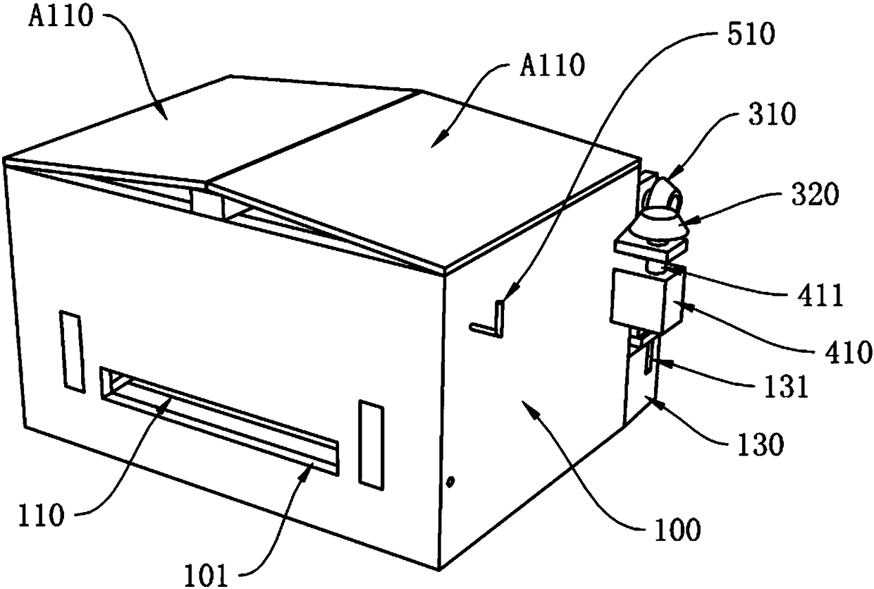 Sweeping assembly and bee mite killing box thereof