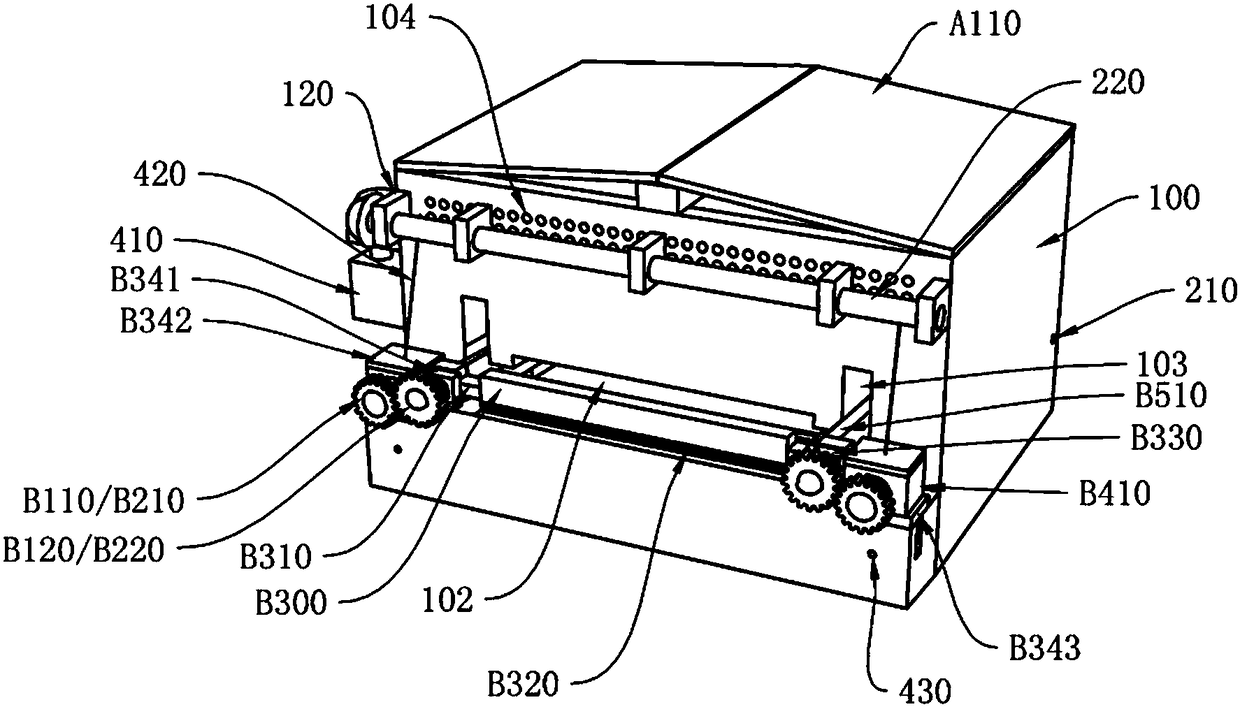 Sweeping assembly and bee mite killing box thereof