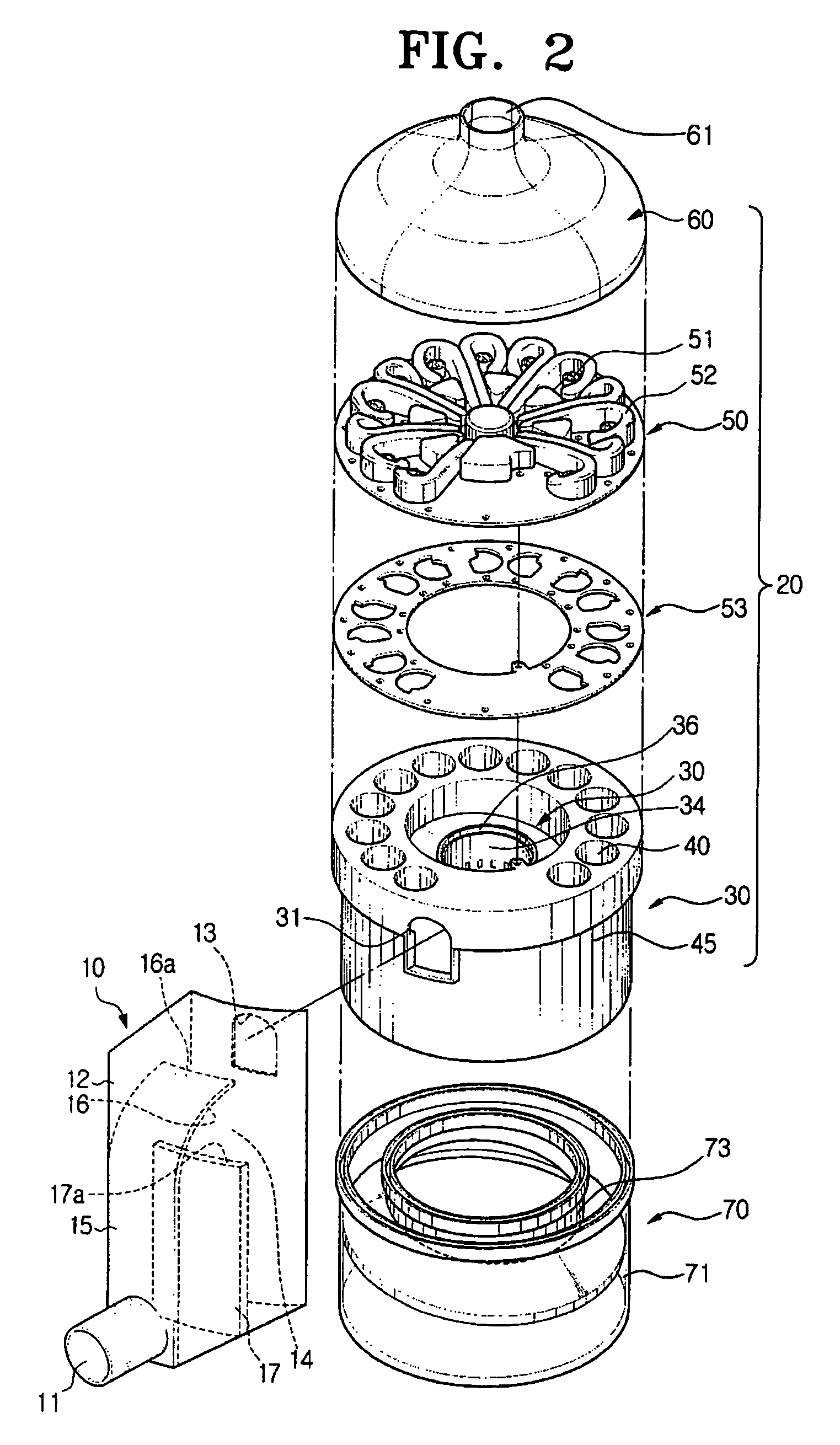 Multi-cyclone apparatus and vacuum cleaner having the same